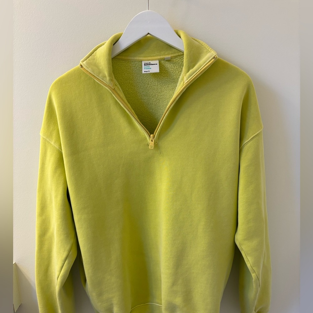 ARITZIA TNA Quarter Zip Cozy Fleece, Sz S. - Picture 6 of 10